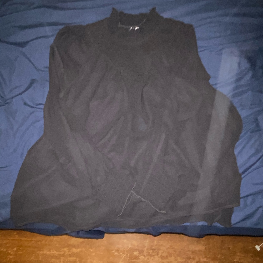 Express high collared blouse